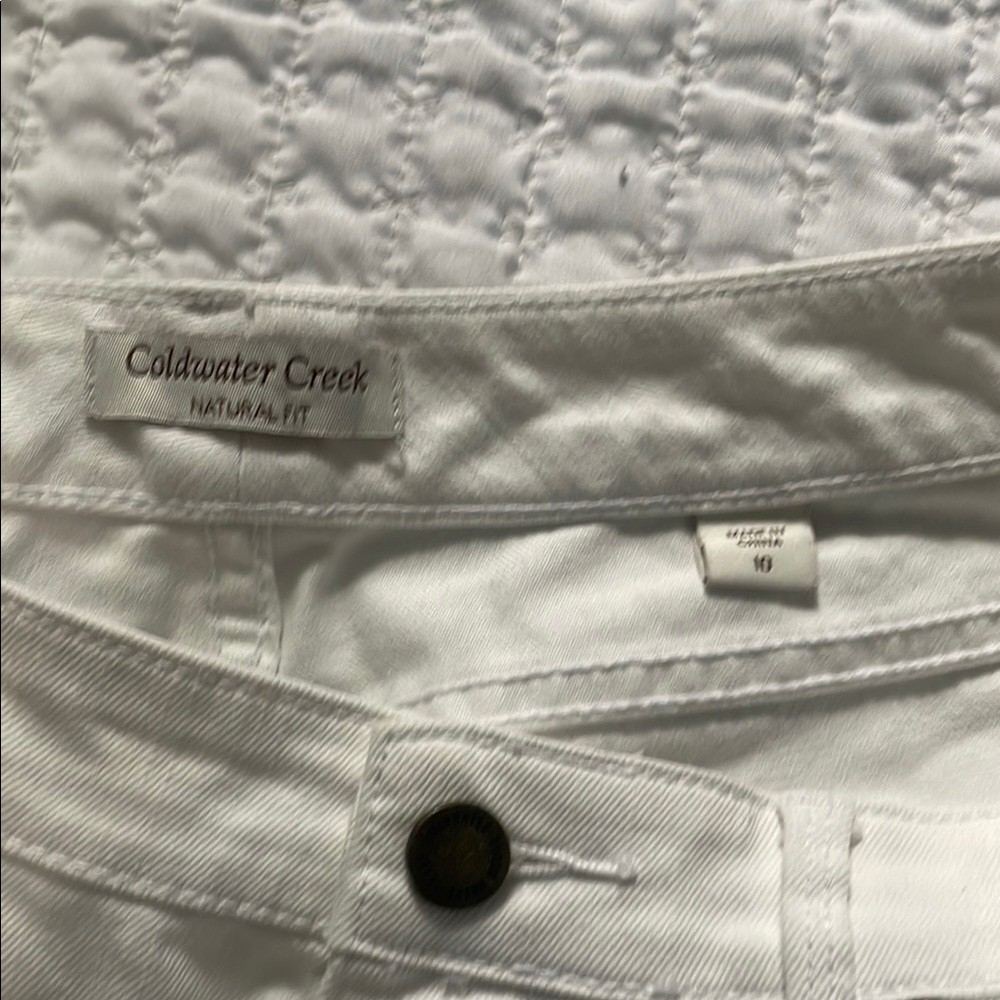 Chic White Denim Pants